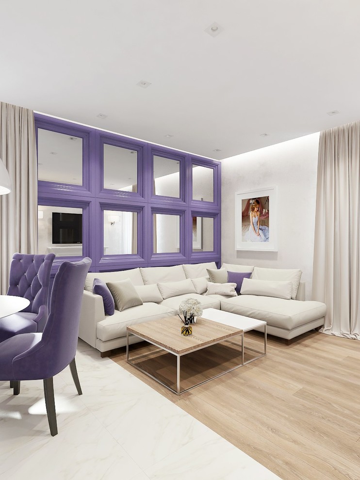 кухня-гостиная для молодой девушки