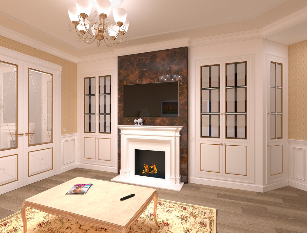 Квартира с бирюзовой спальней