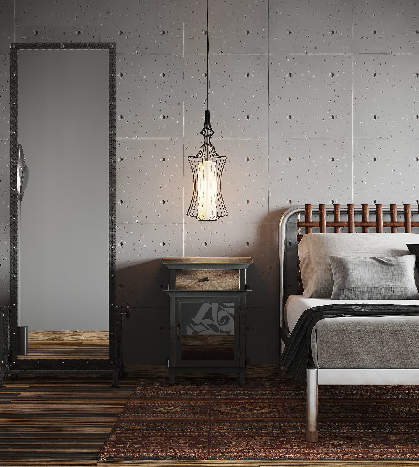 спальня для молодого мужчины