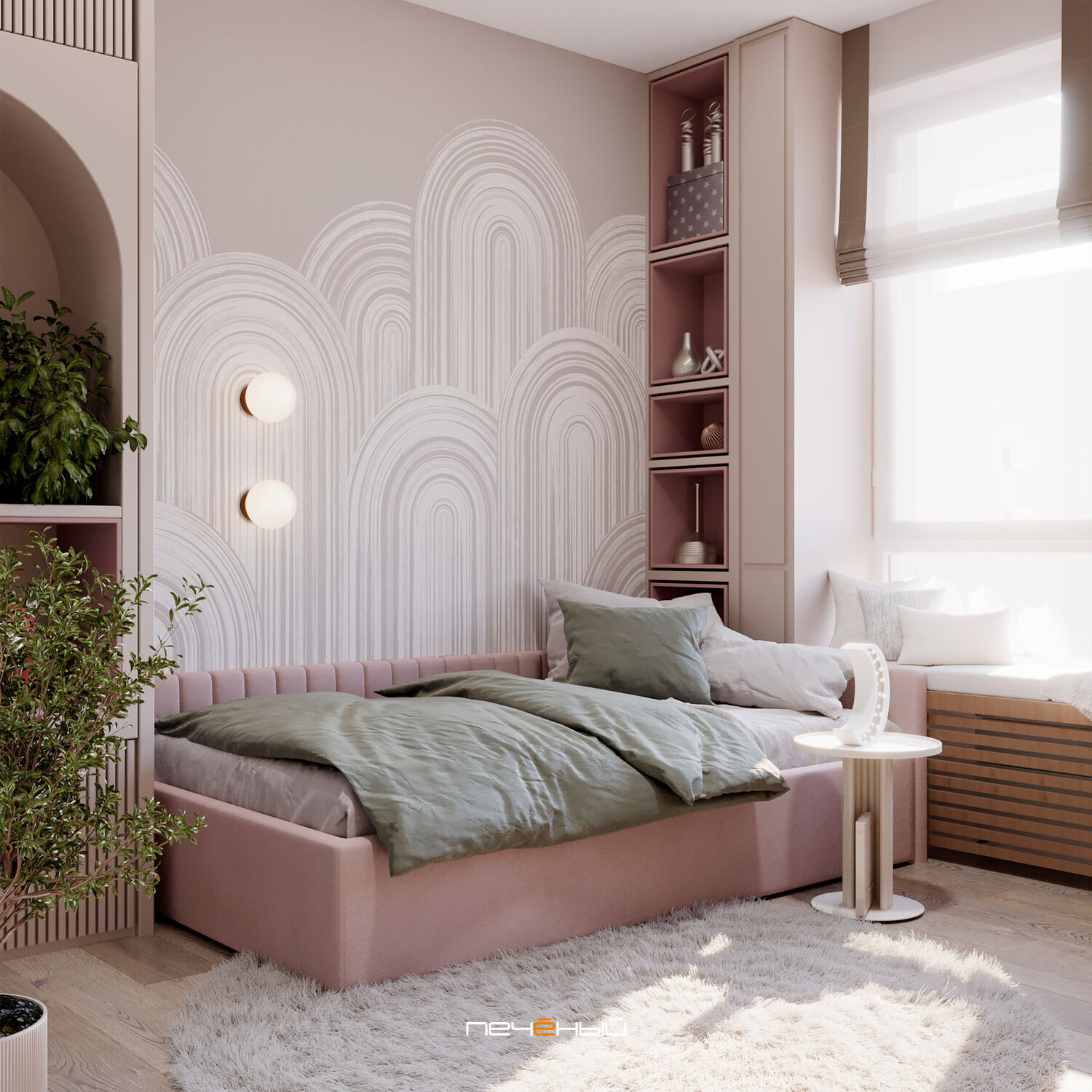 2024 Дизайн 4-комн. квартиры 118 м² в современном стиле, Москва, ЖК Holland Park
