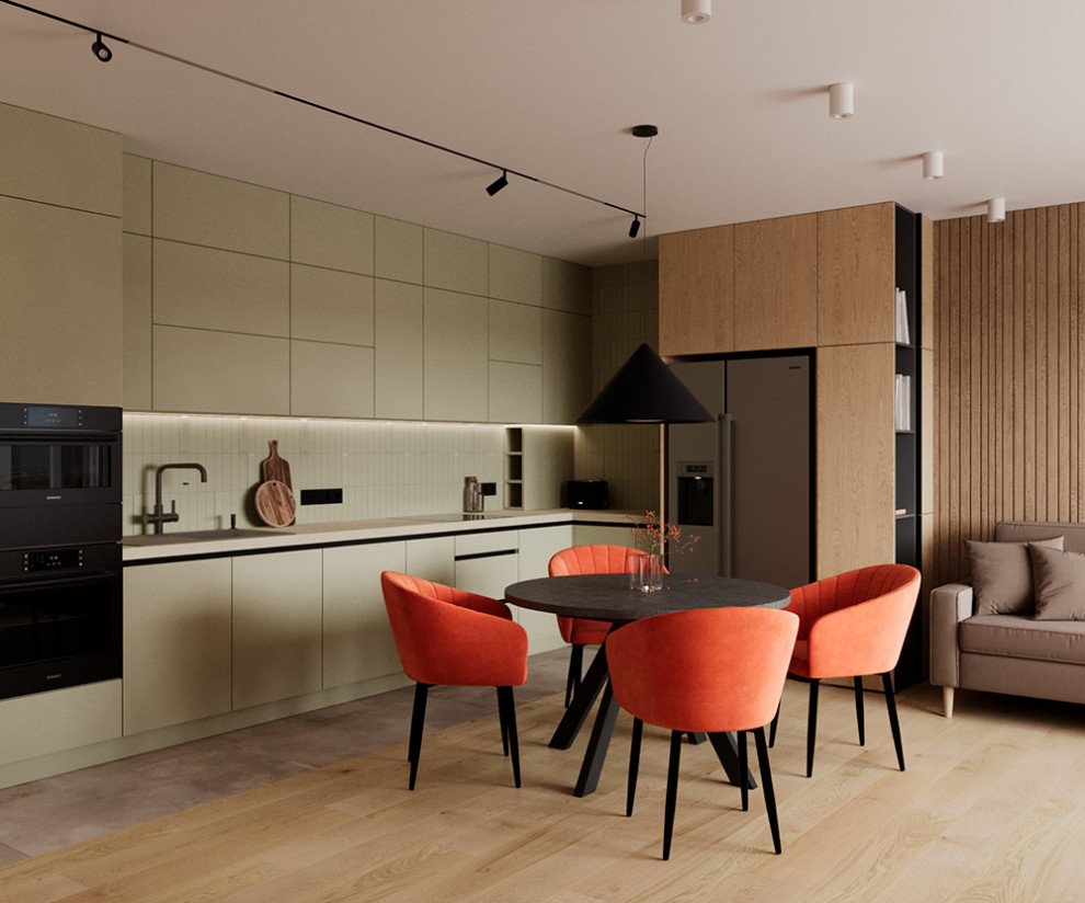 Евро трехкомнатная квартира в современном стиле ЖК Атмосфера