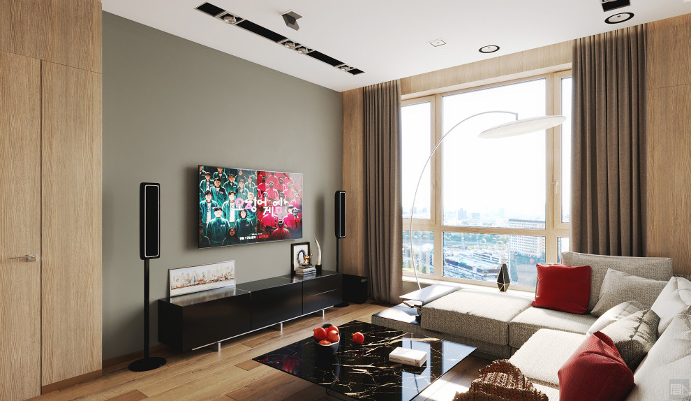 Дизайн-проект квартиры в ЖК "Фьюжн парк"