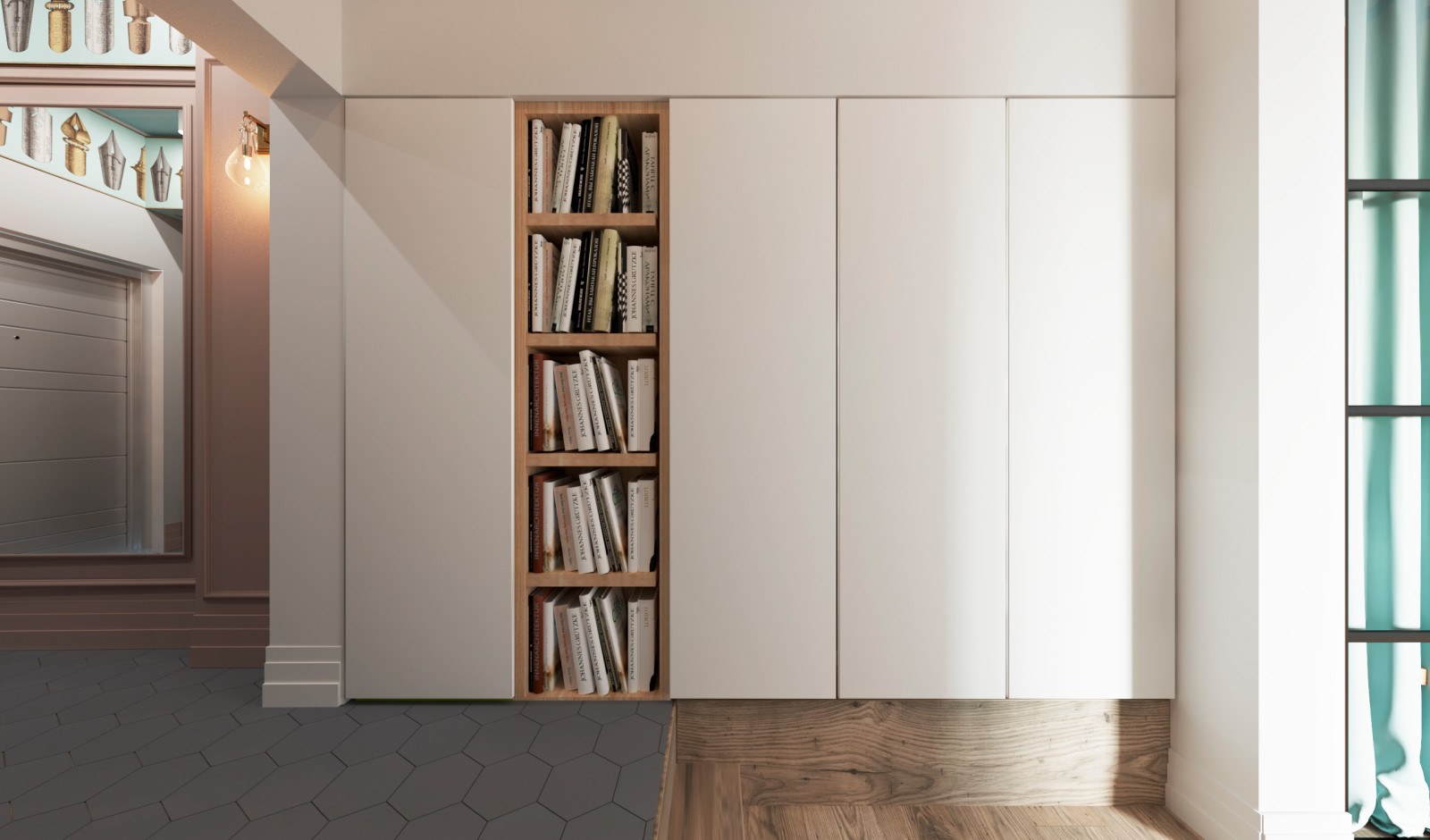 Квартира с потолками 3.4 м для молодой пары