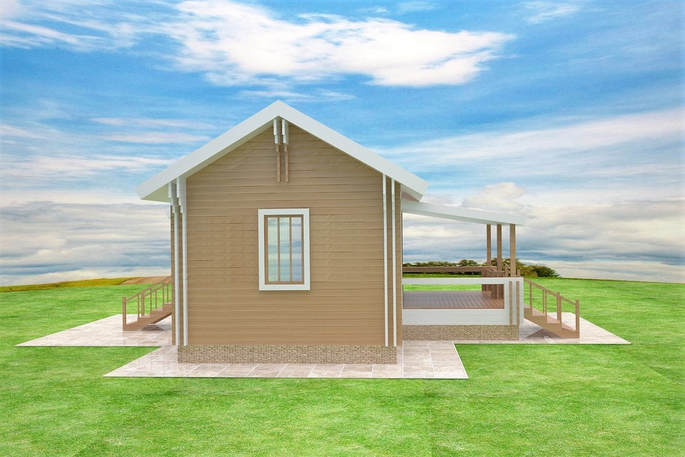 Одноэтажный дачный домик