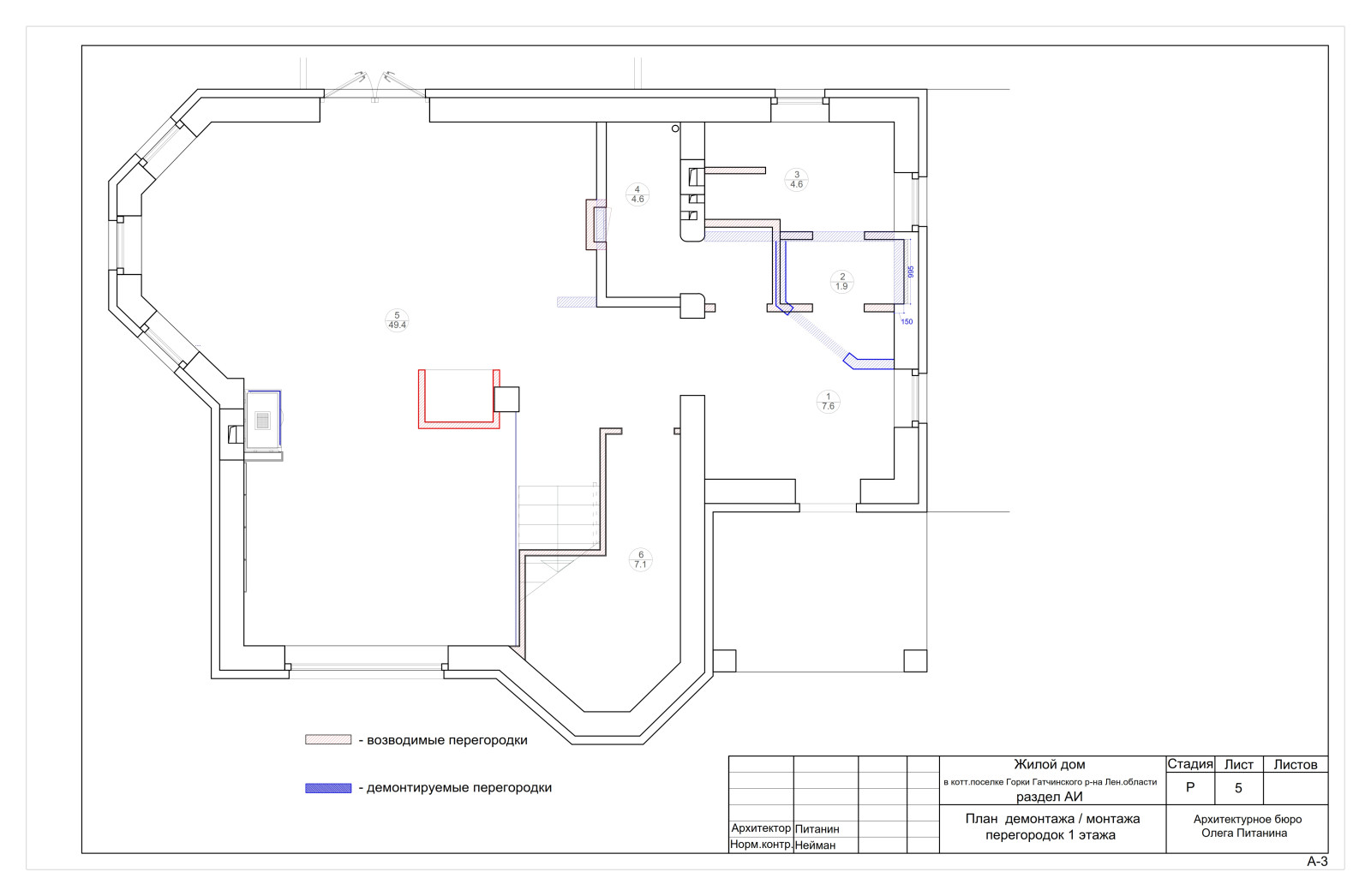 Обложка проекта: Рабочий проект интерьера современного коттеджа