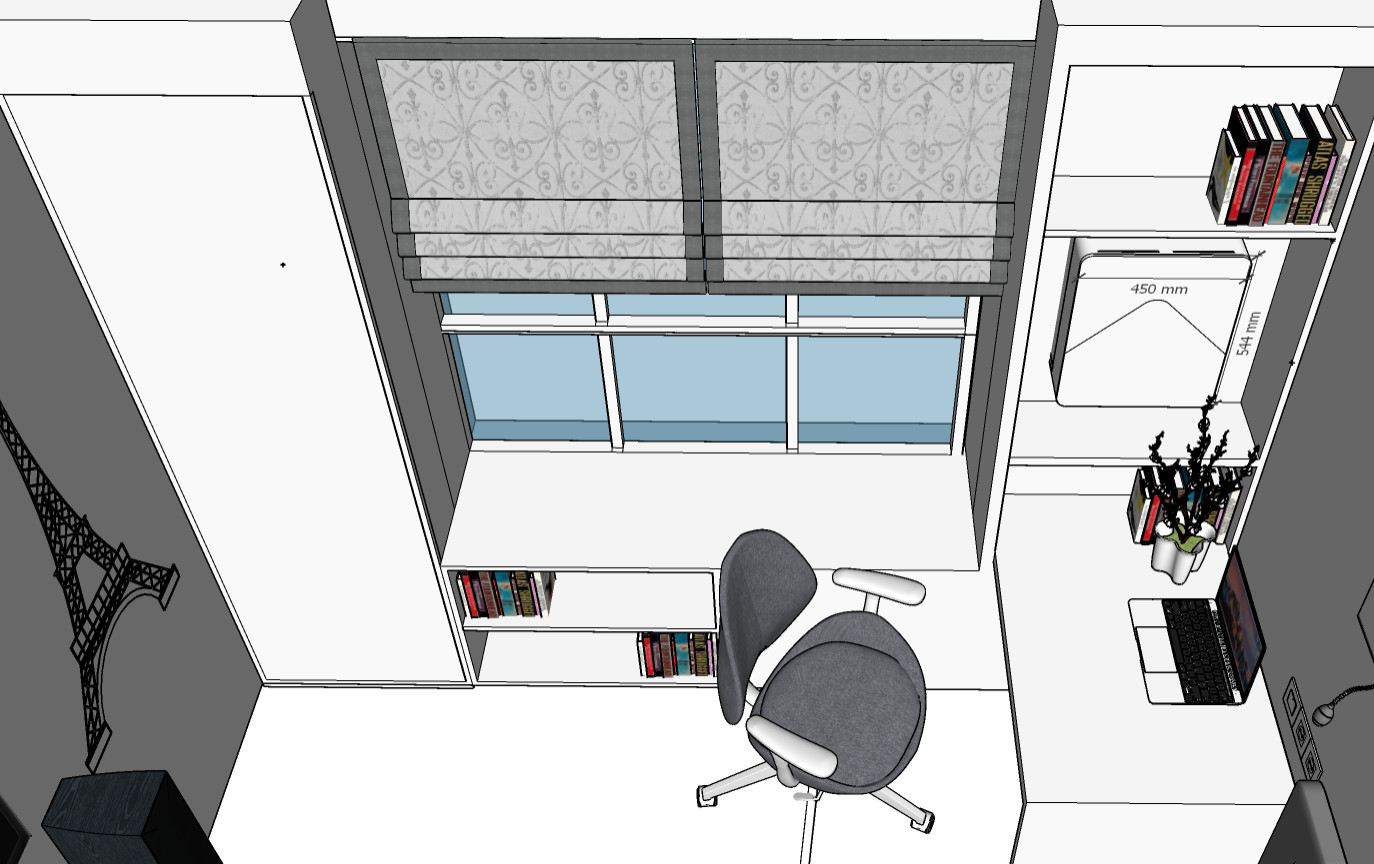 Planungslösung 37m2 (Planning solution 37 sq m)