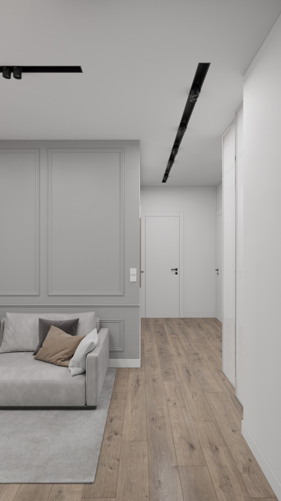 Студия в черно-белых тонах