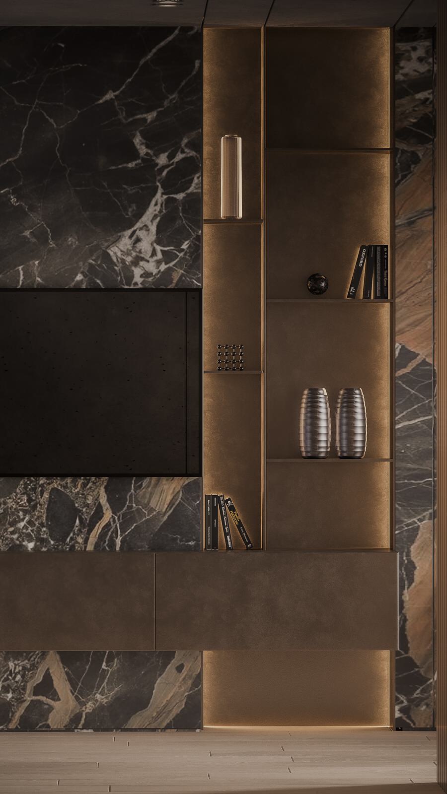 Шикарная кухня-гостиная в ЖК Clever Park