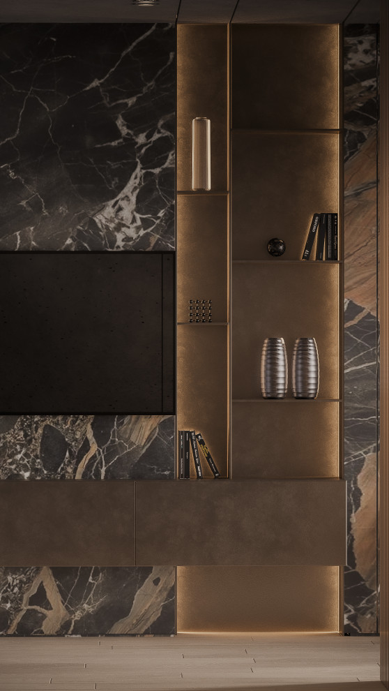 Шикарная кухня-гостиная в ЖК Clever Park