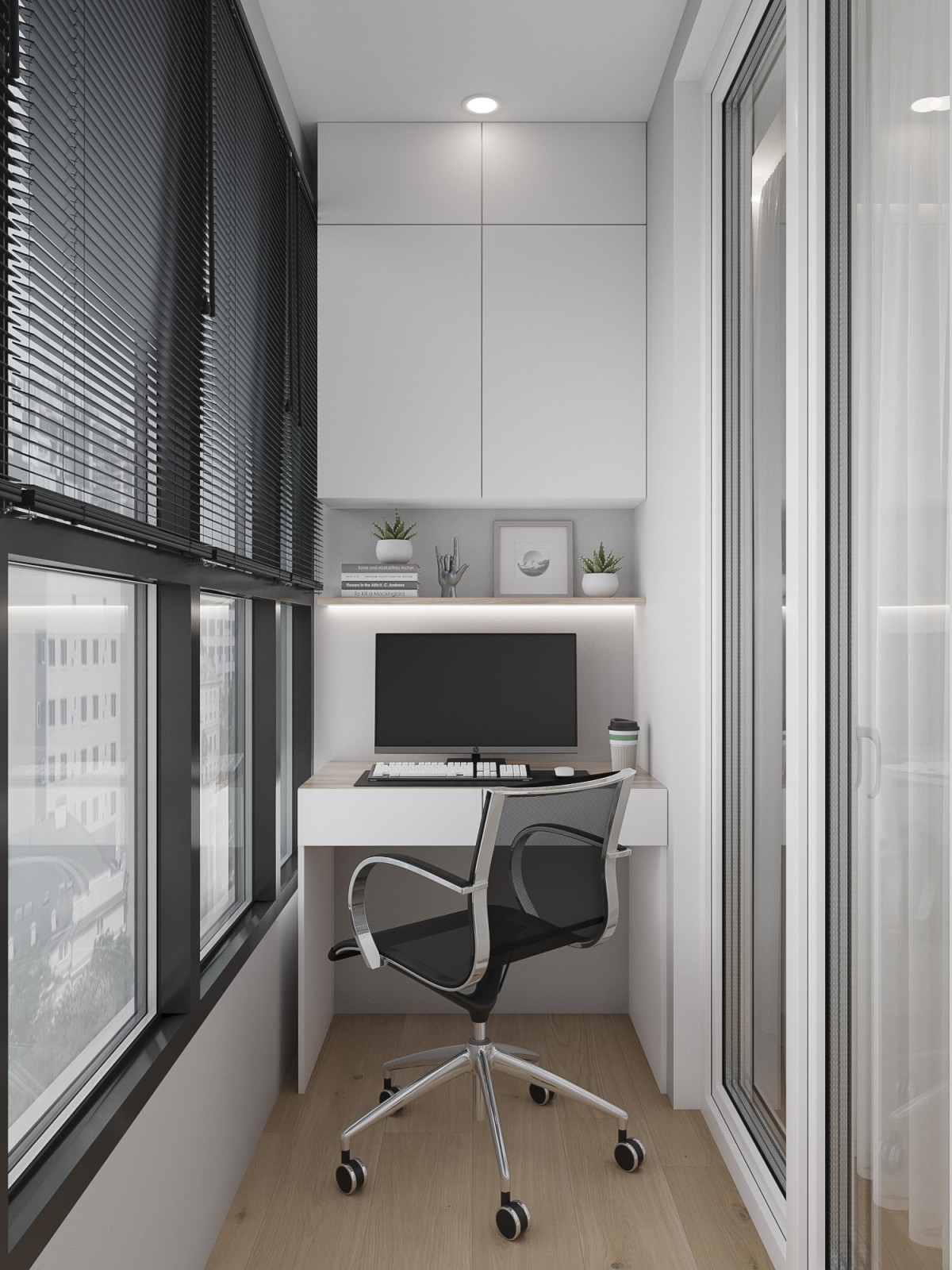 Интерьер квартиры-студии в ЖК Первый квартал