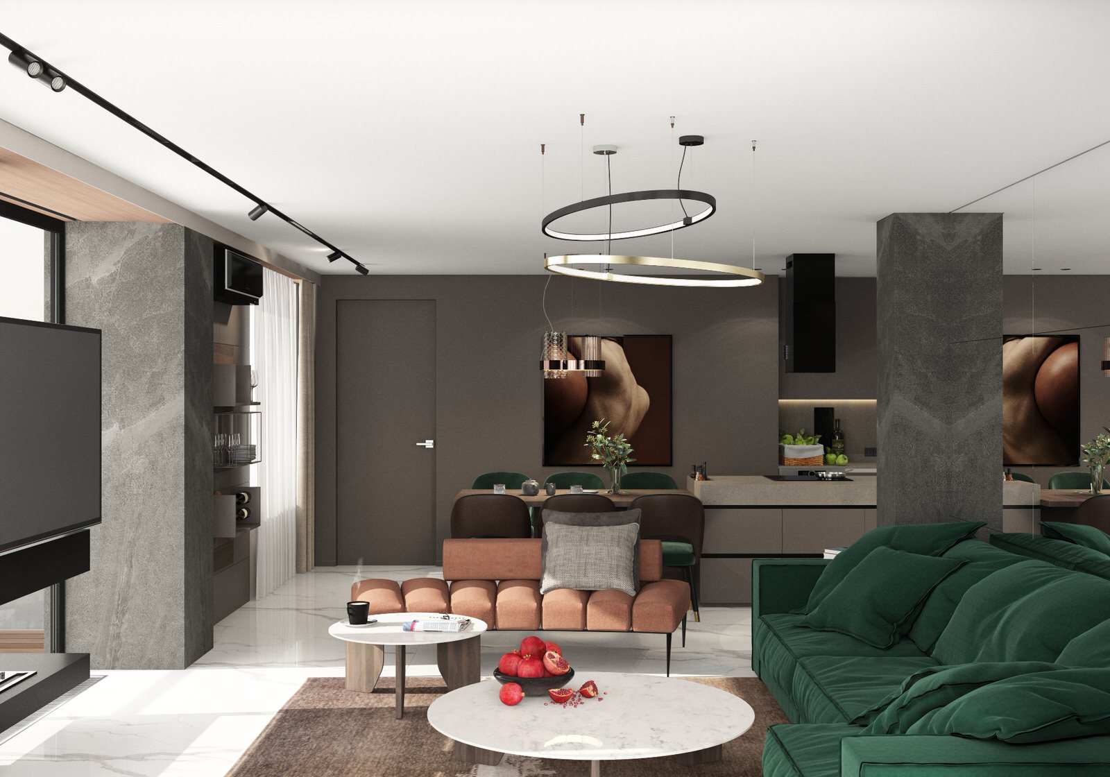 Современный хай тек. Пентхаус в Городе К.