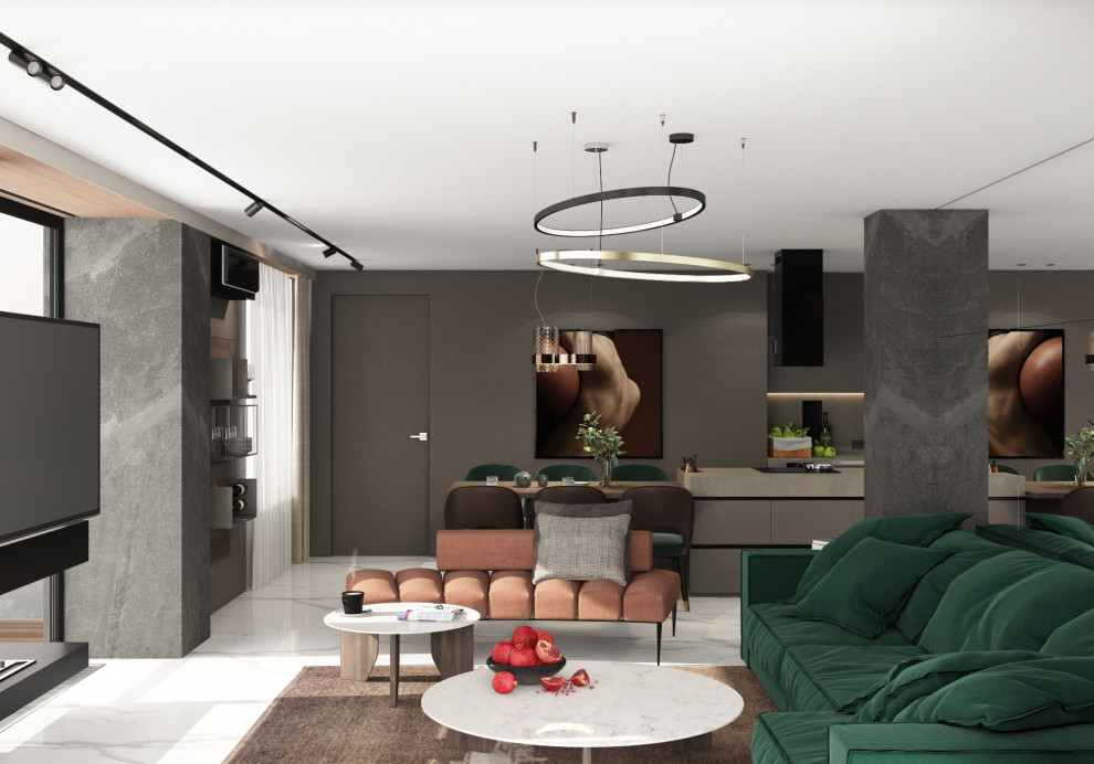 Современный хай тек. Пентхаус в Городе К.