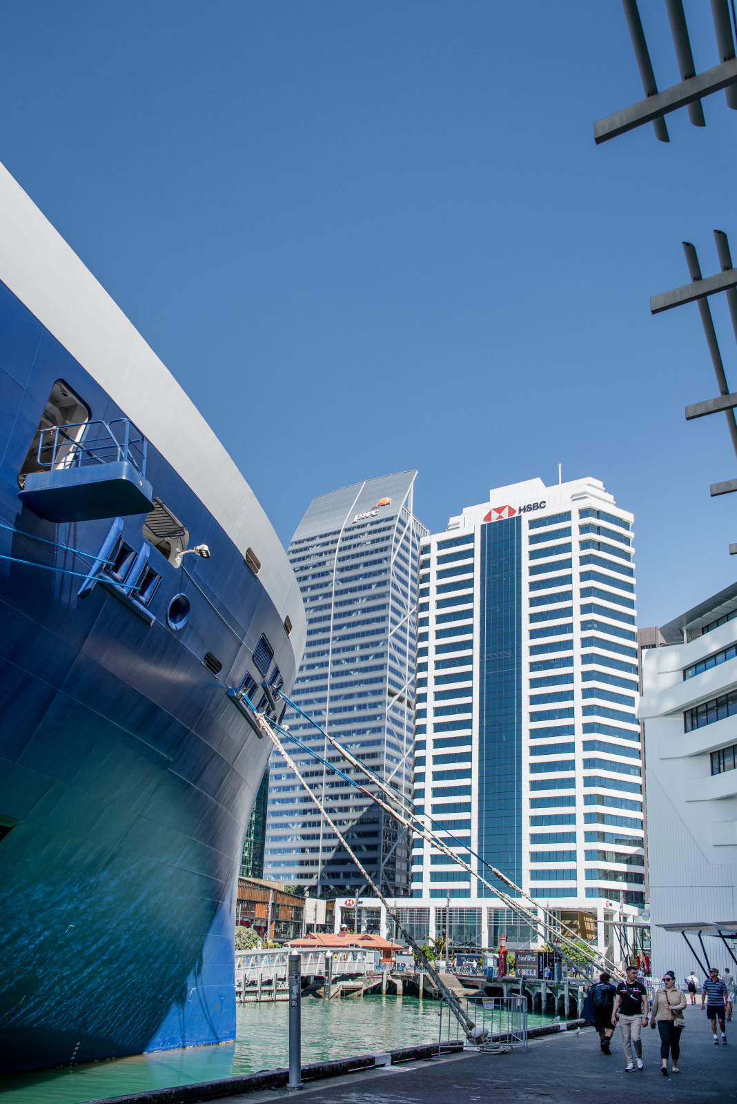 Celebrity Edge Cruise Ship in Auckland Harbour