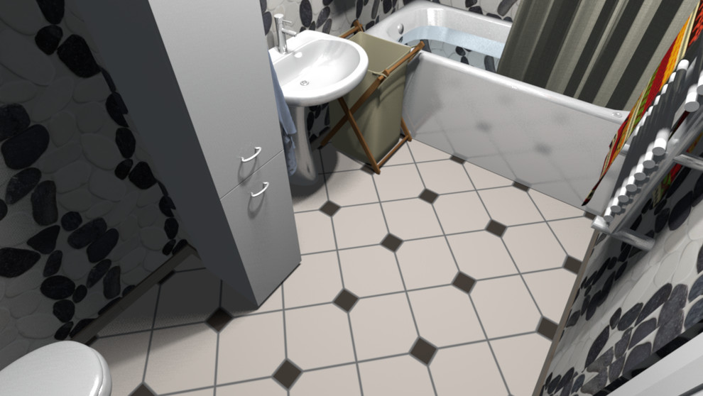 Перепланировка двушки 60м2 в квартиру с большой студией по Фэн-шуй