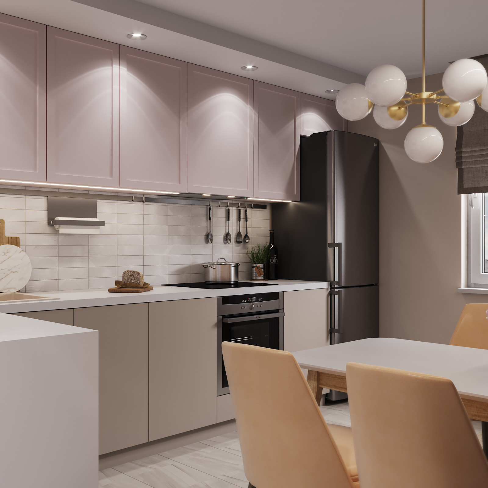 Valencia. Дизайн-проект квартиры, 58 кв.м