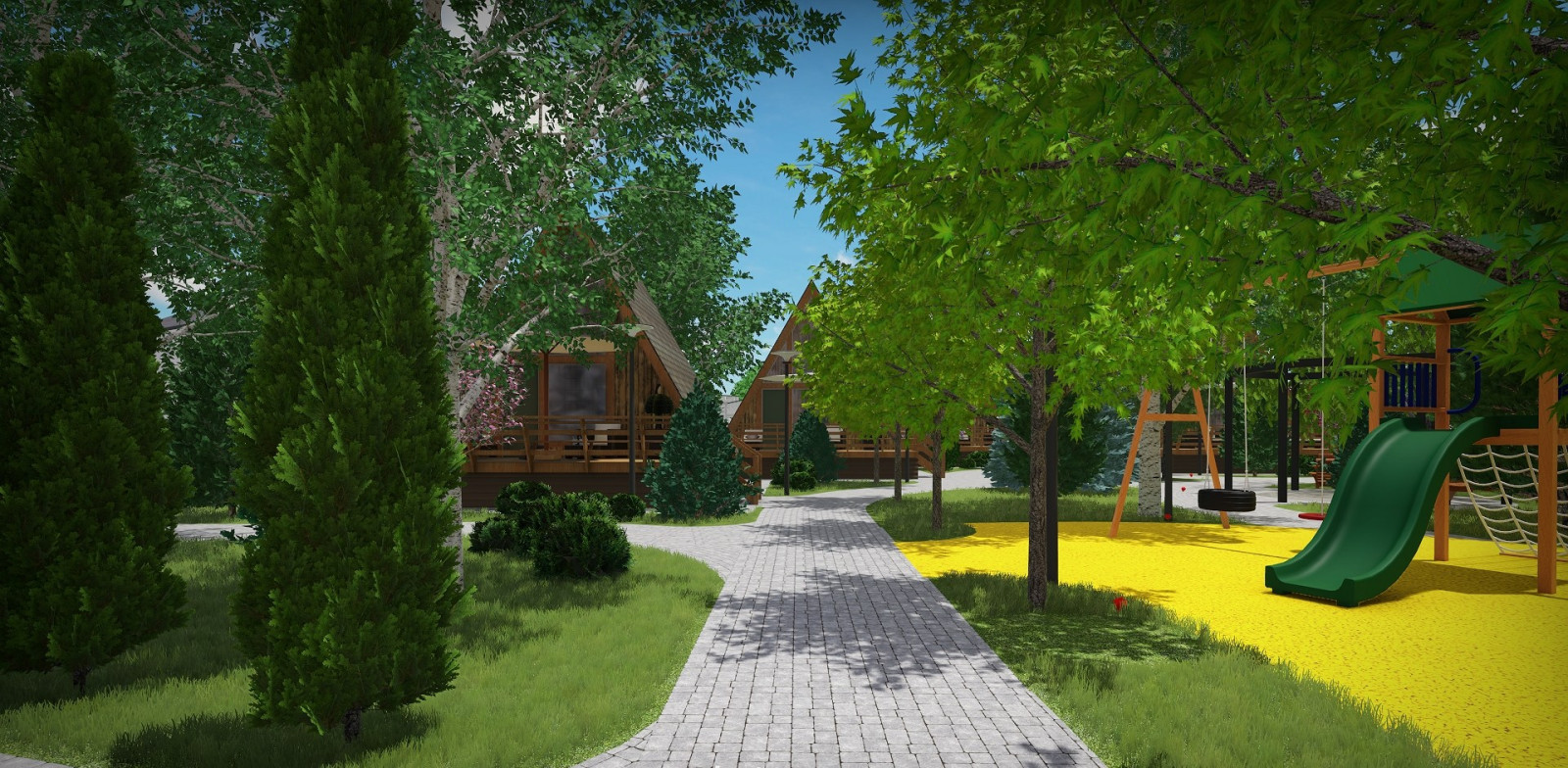 Проект гостиничного комплекса площадью 64 сотки