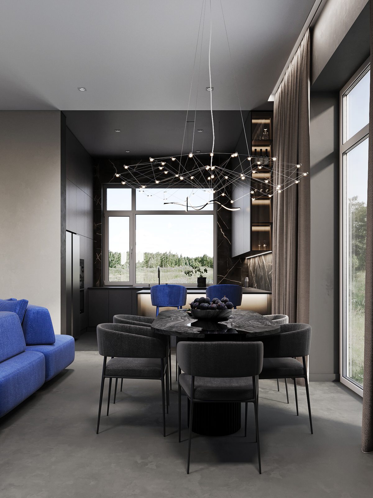 Кухня-гостиная в Идиллии