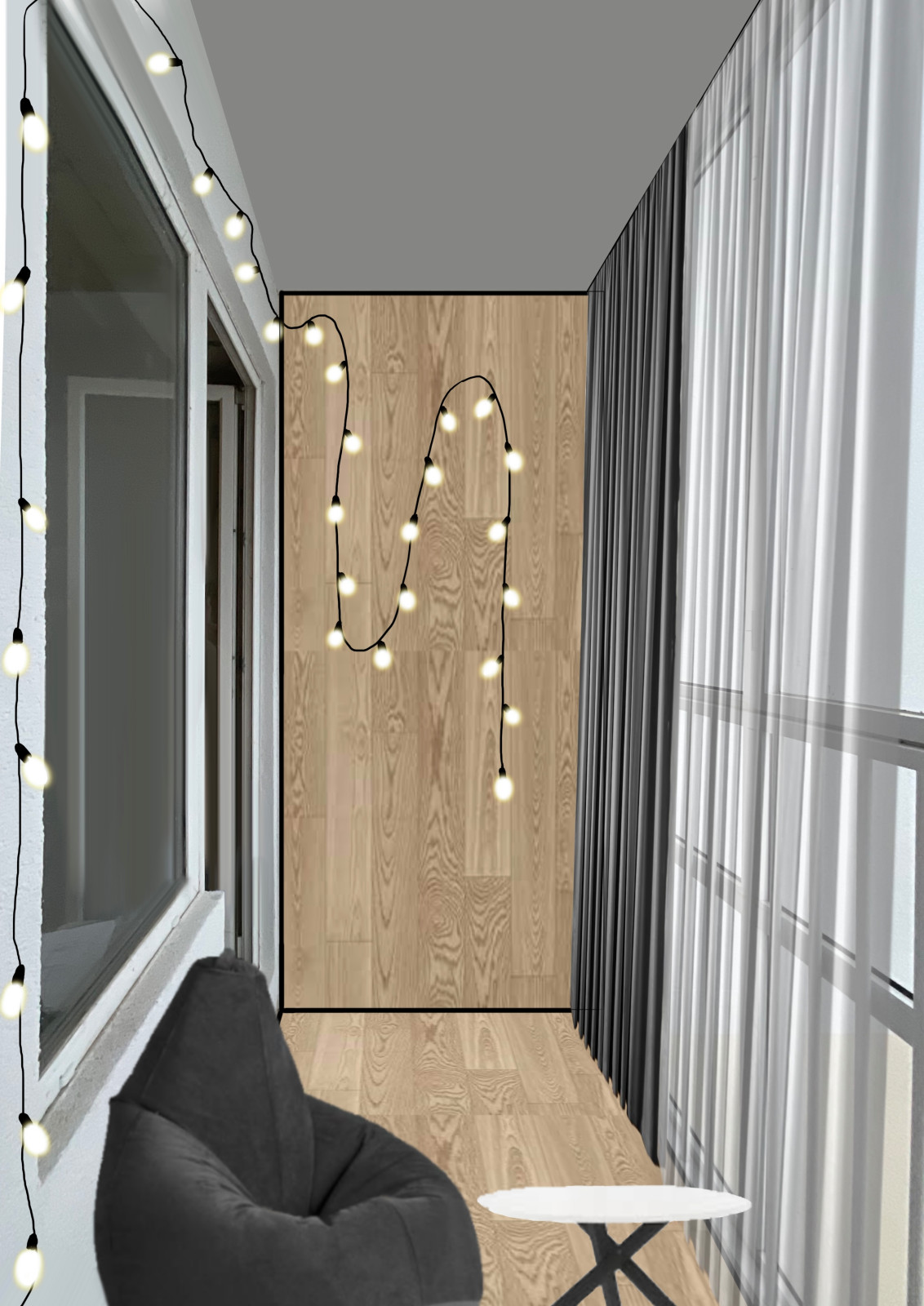 Однакомнатная квартира в Современном стиле с элементами Поп-арта.