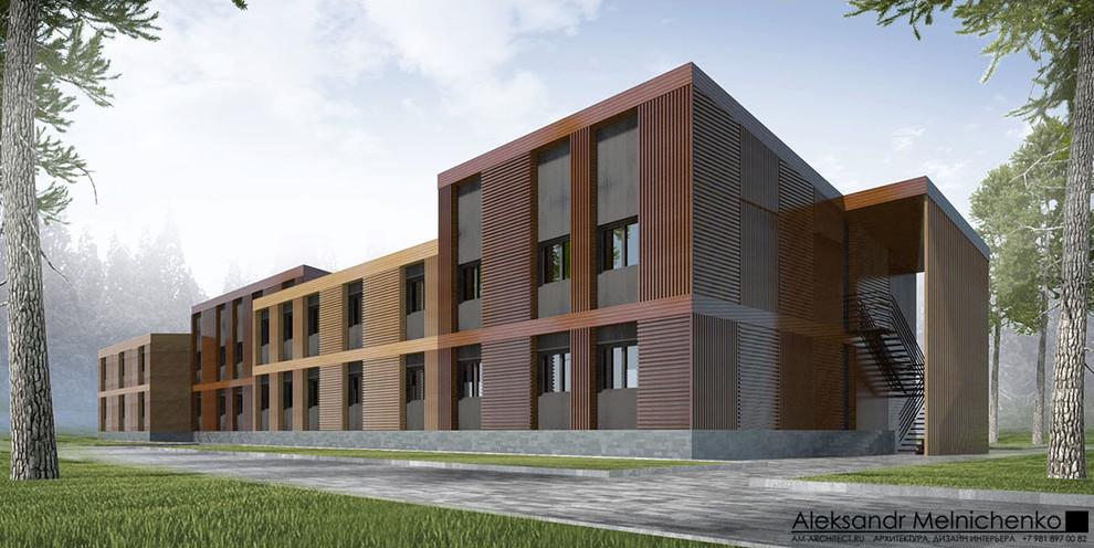 ДОМ ДЛЯ ПРОЖИВАНИЯ ПРИХОЖАН НА ТЕРРИТОРИИ КОМПЛЕКСА ЗДАНИЙ СИНАГОГИ "ЖУКОВКА"