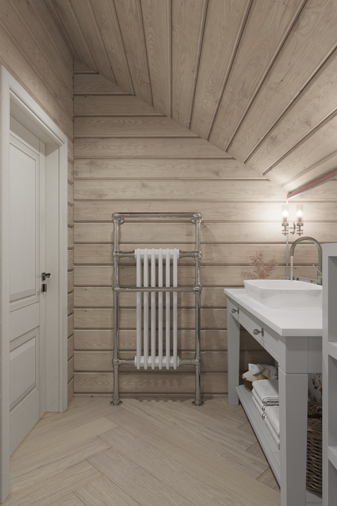 Дизайн интерьера срубного дома