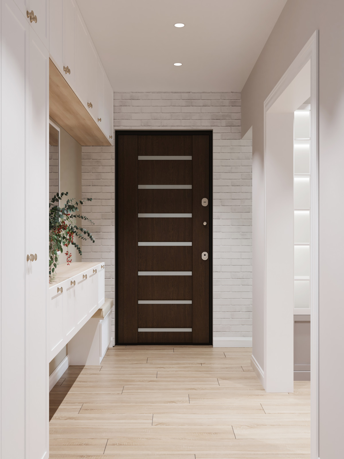 Визуализация кухни и гостиной