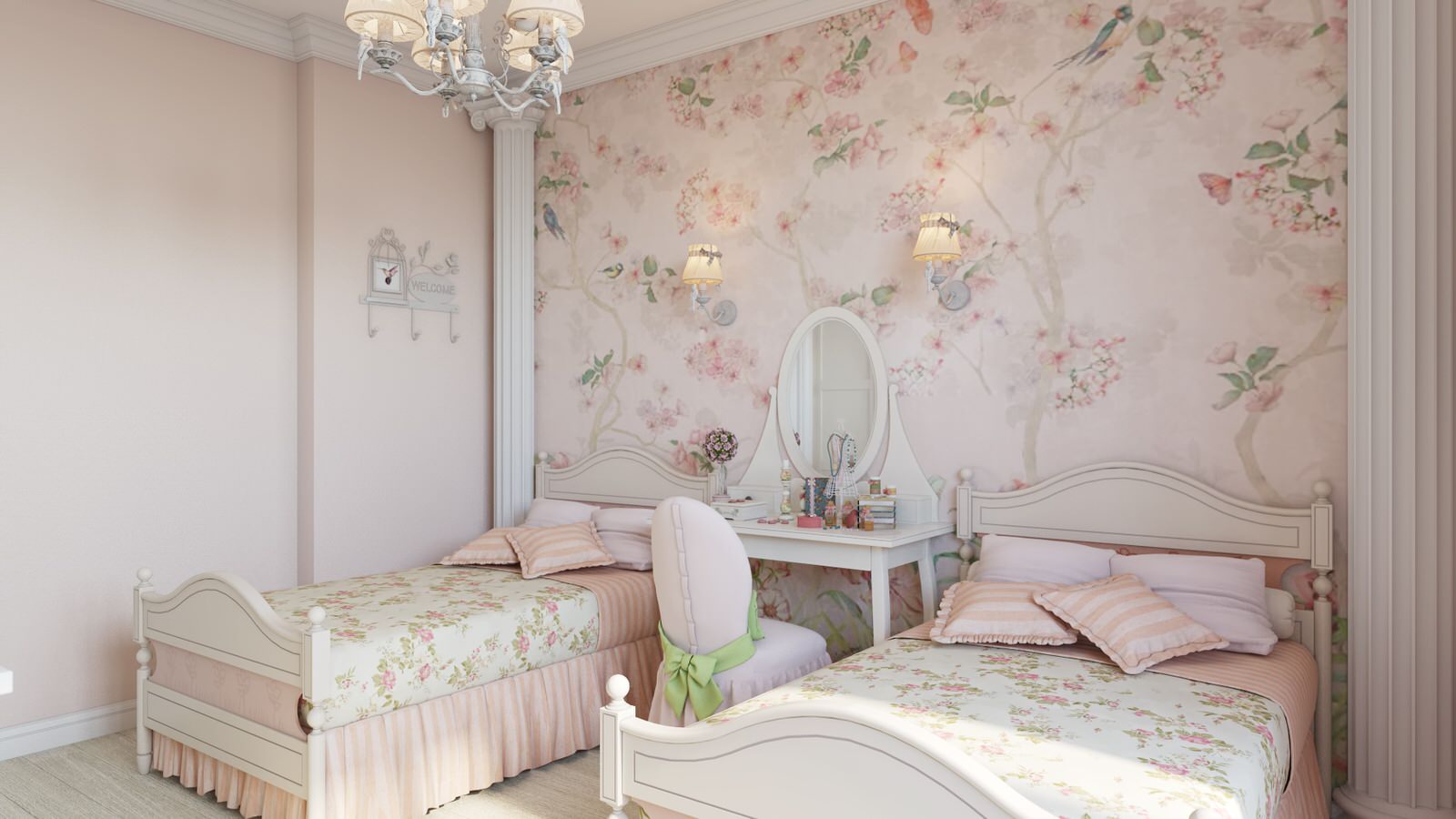 Дизайн интерьера детской комнате в стиле прованс