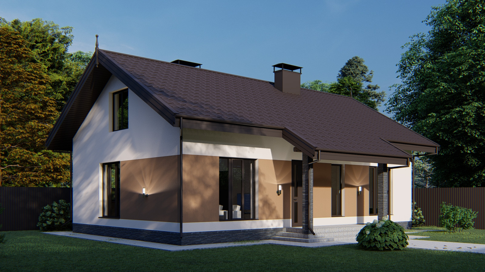 Одноэтажный жилой дом