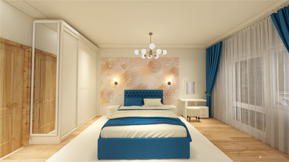 Обложка проекта: Спальня в 3 х комнатной квартире