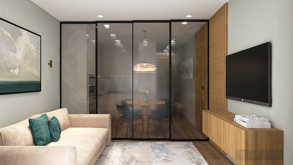 Проект трехкомнатной квартиры 66,8 кв.м.