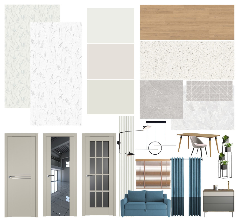 Обложка проекта: Однокомнатная квартира 45 м2 в ЖК Галактика