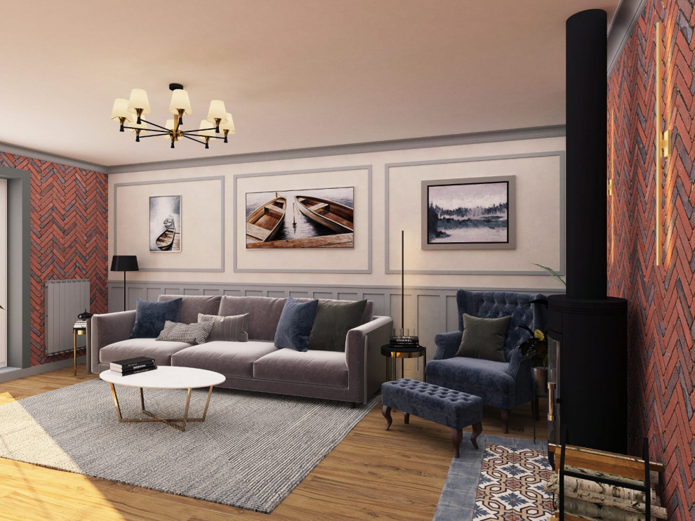 Обложка проекта: Дом в американском стиле