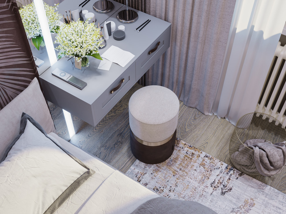 СОВРЕМЕННАЯ СПАЛЬНЯ В ГОРОДСКОЙ КВАРТИРЕ