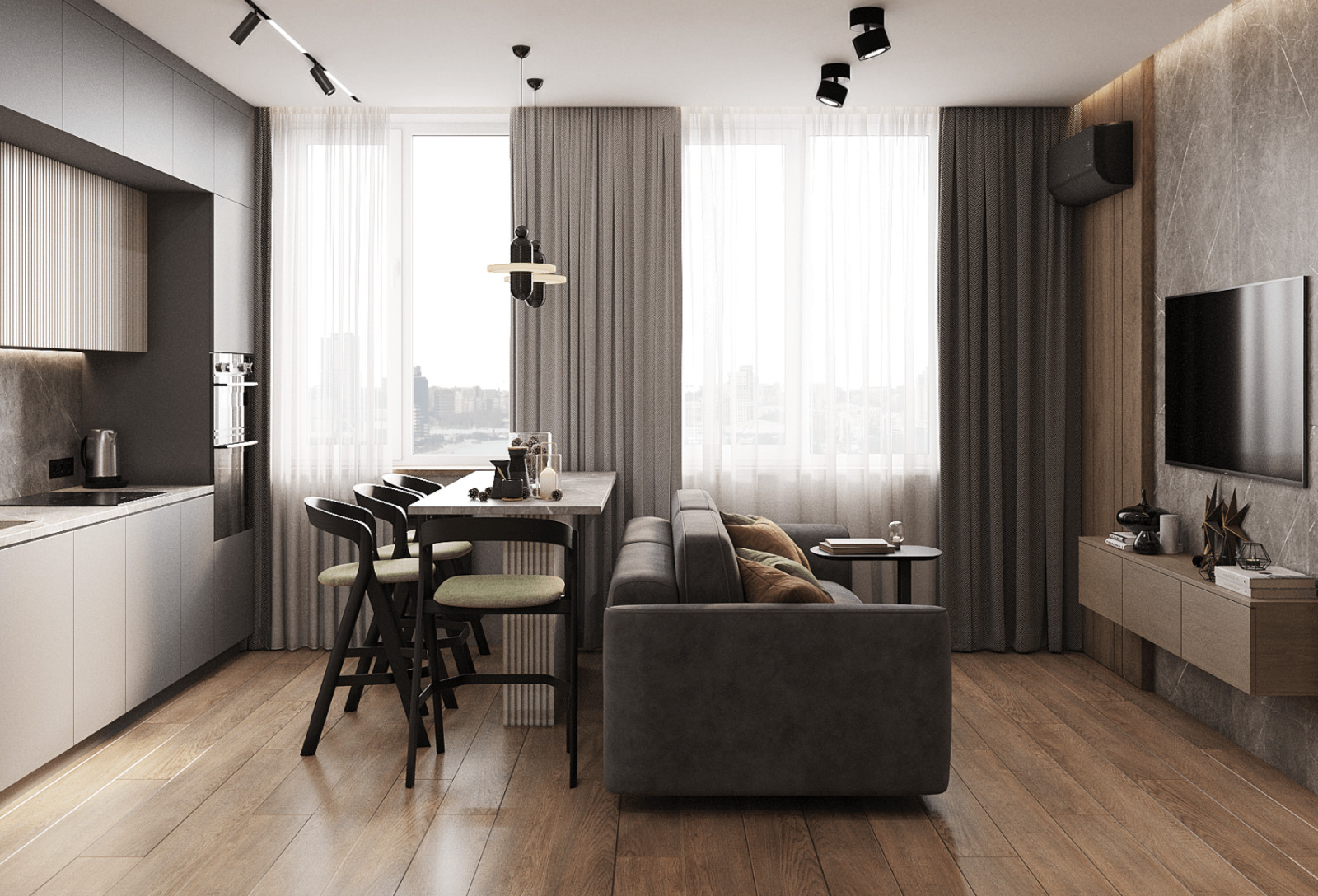 Обложка проекта: Студия в стиле Лофт