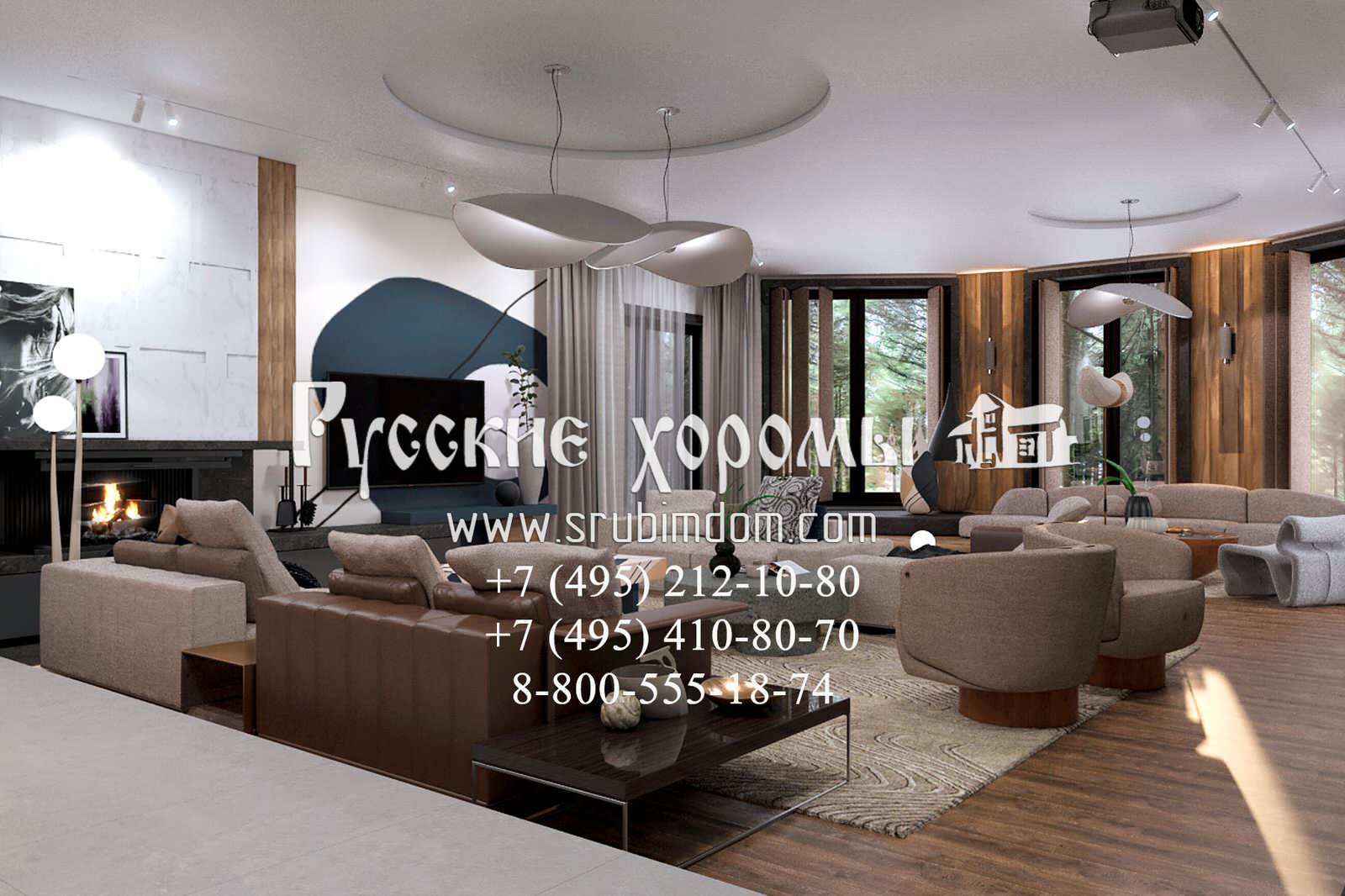 Дизайн цокольного этажа в деревянном доме