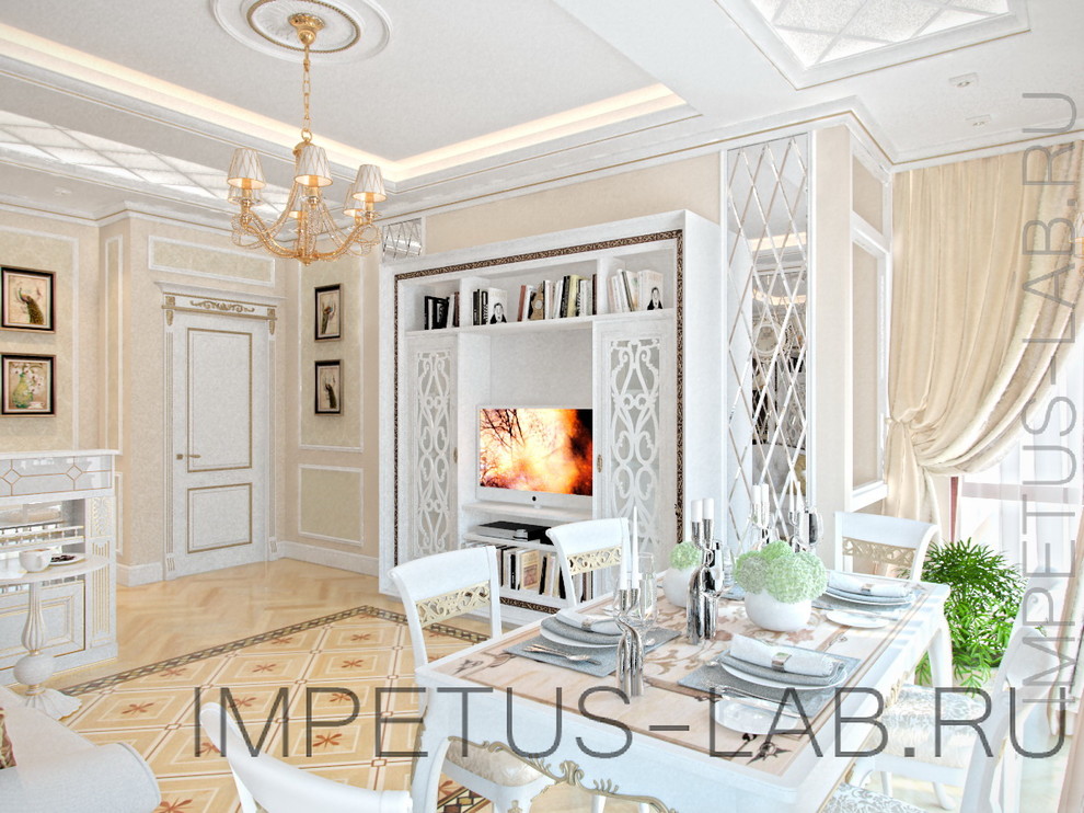 Проект квартиры в классическом стиле