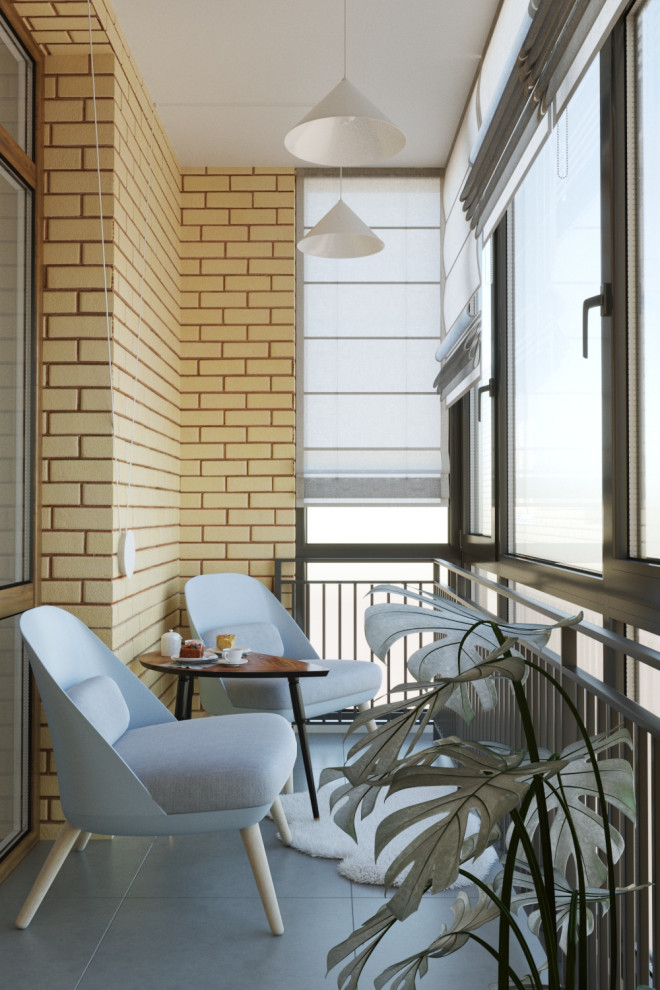 Зона отдыха на балконе