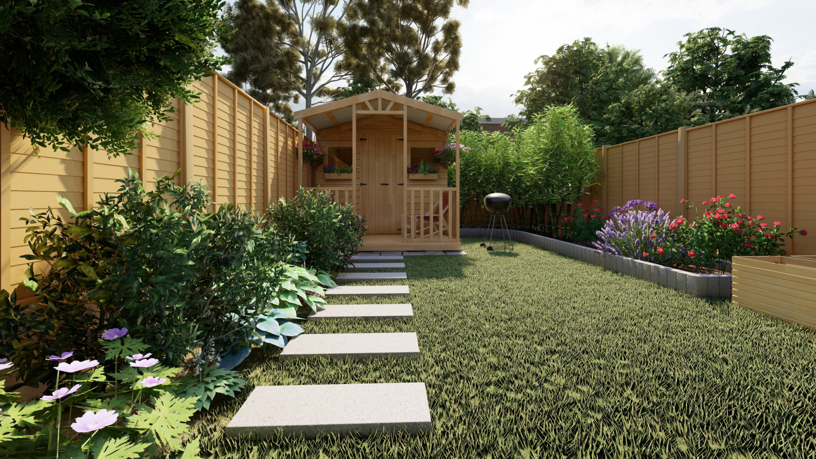 Обложка проекта: Дизайн заднего дворика в Ирландии