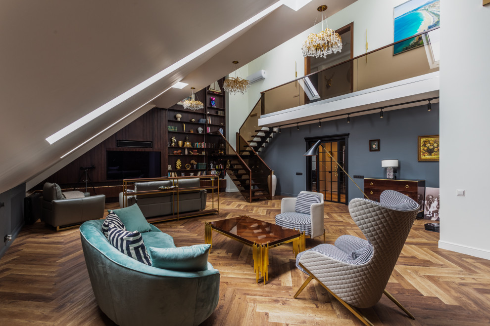 Двухуровневая современная квартира