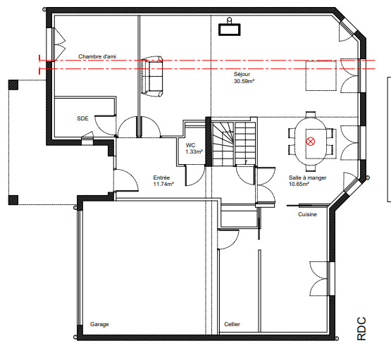 До и после:  Минималистичный дом с сеткой-гамаком во Франции