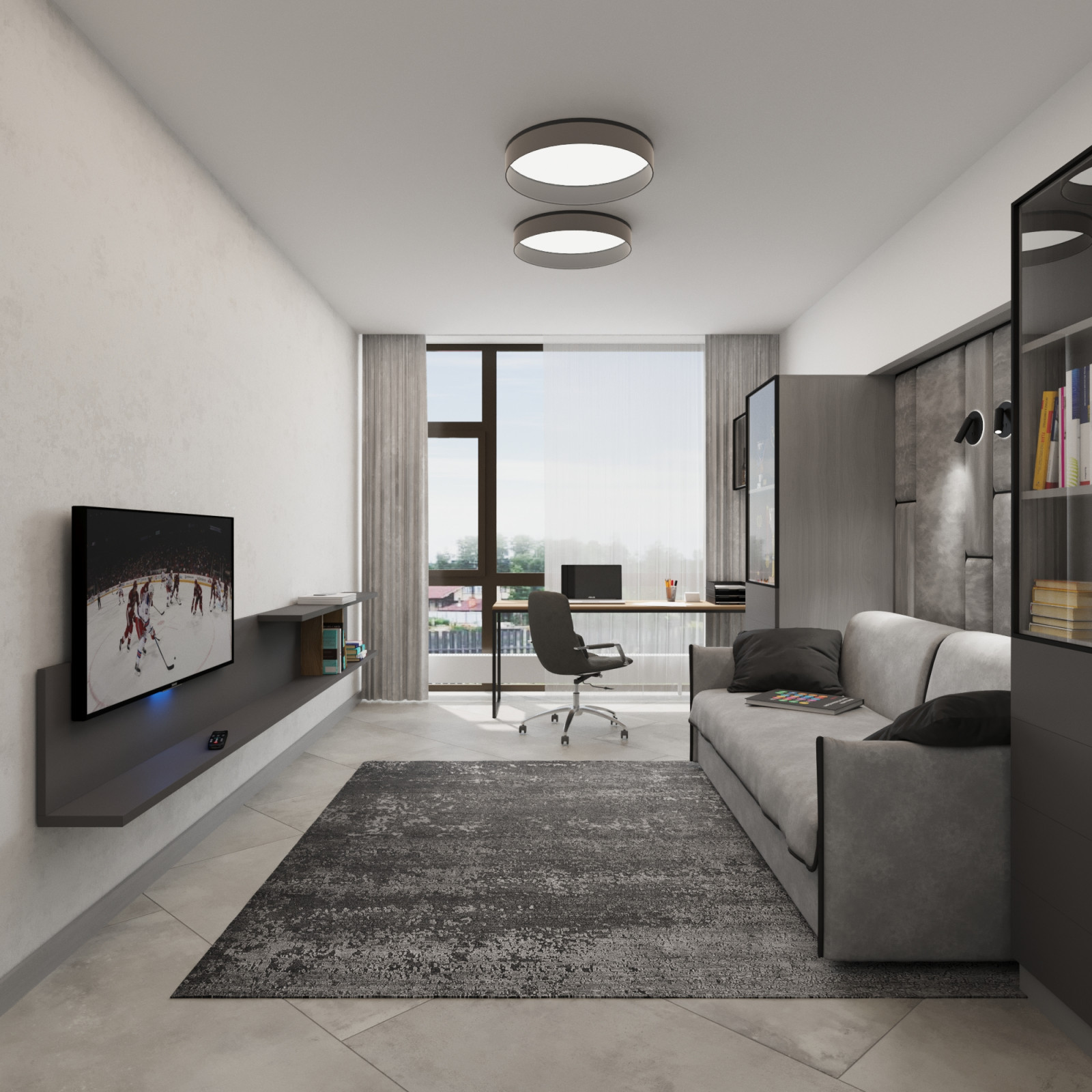 интерьер таунхауса