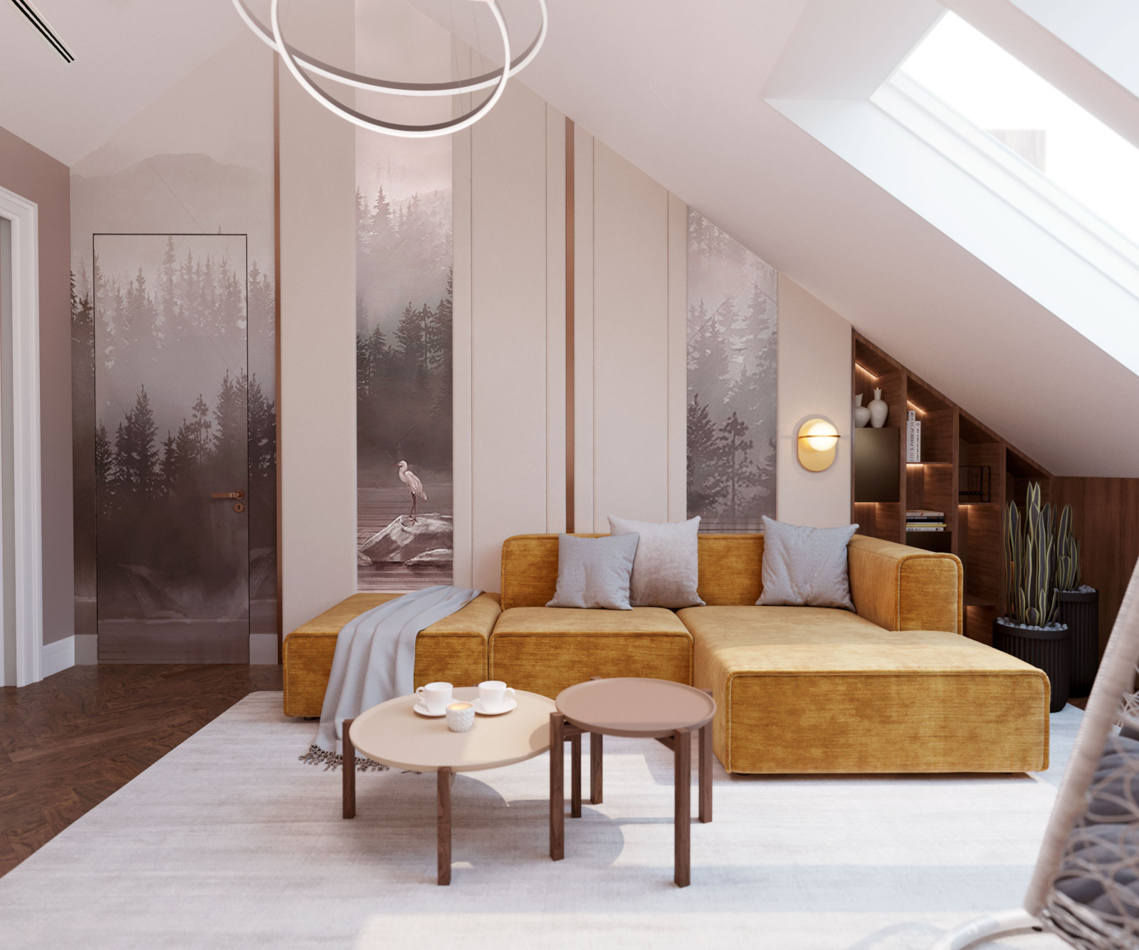 Мансардный этаж загородного дома