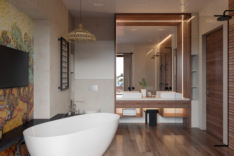 Спальня с библиотекой