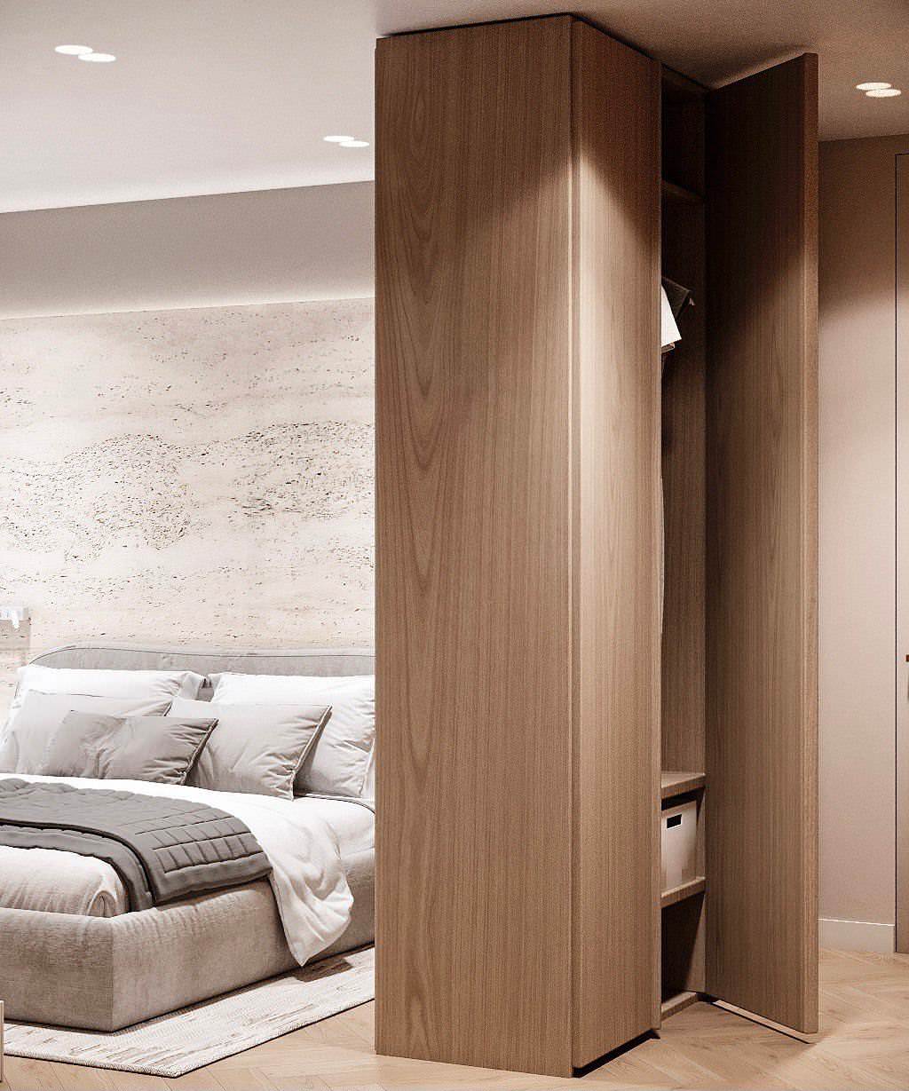 Минималистичная квартира в стиле джапанди, 100 м2