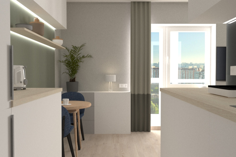 Квартира-студия на ул.Бабушкина