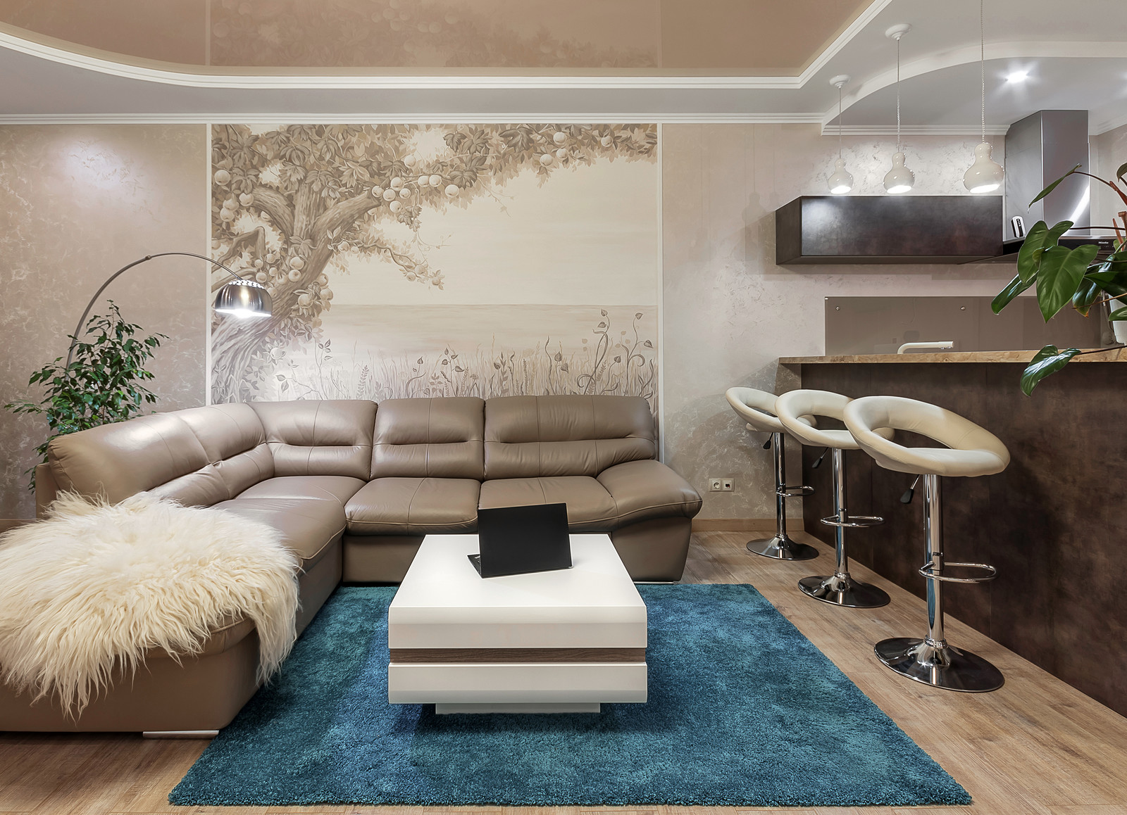 Дизайн студии в современном стиле