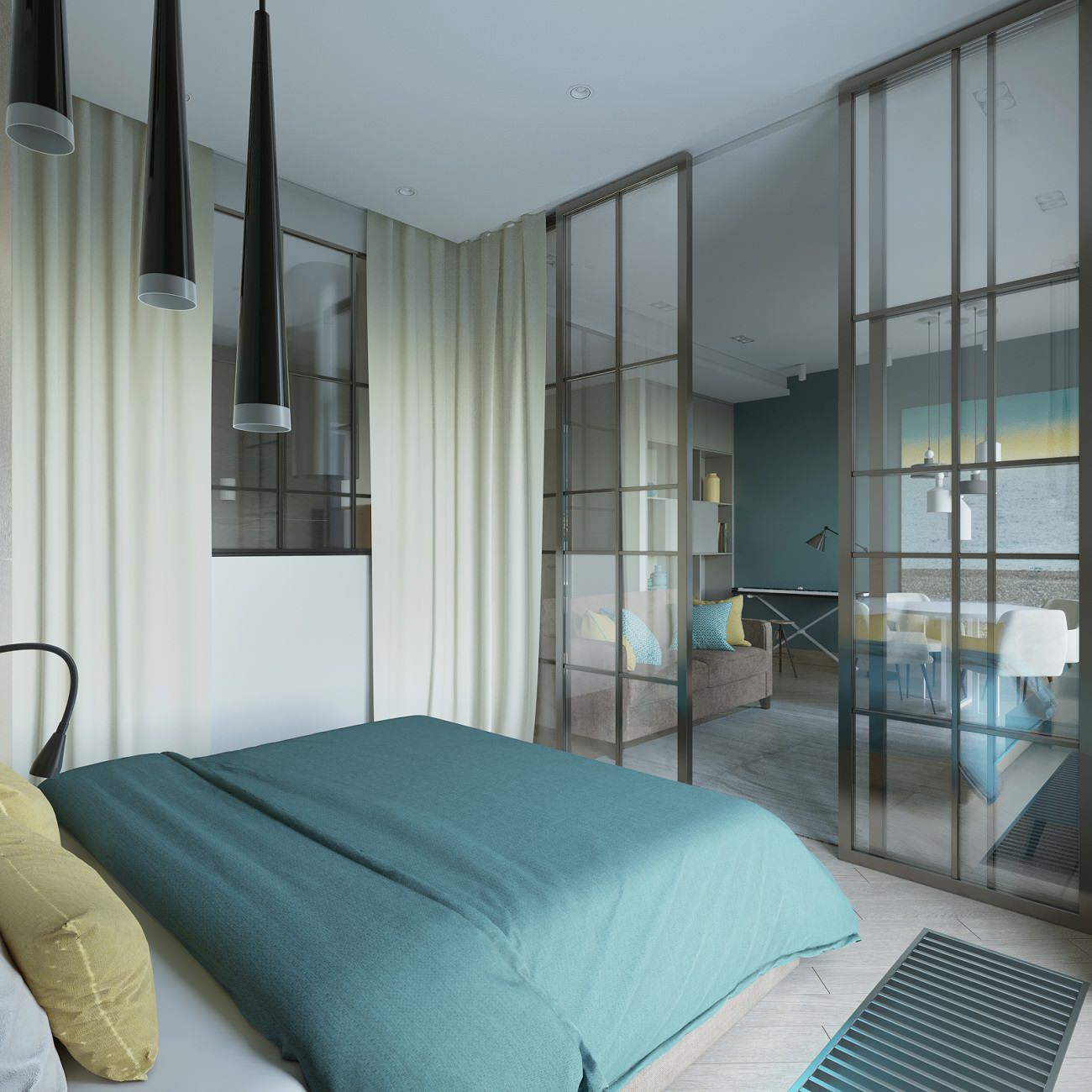 Современное пространство с элементами минимализма