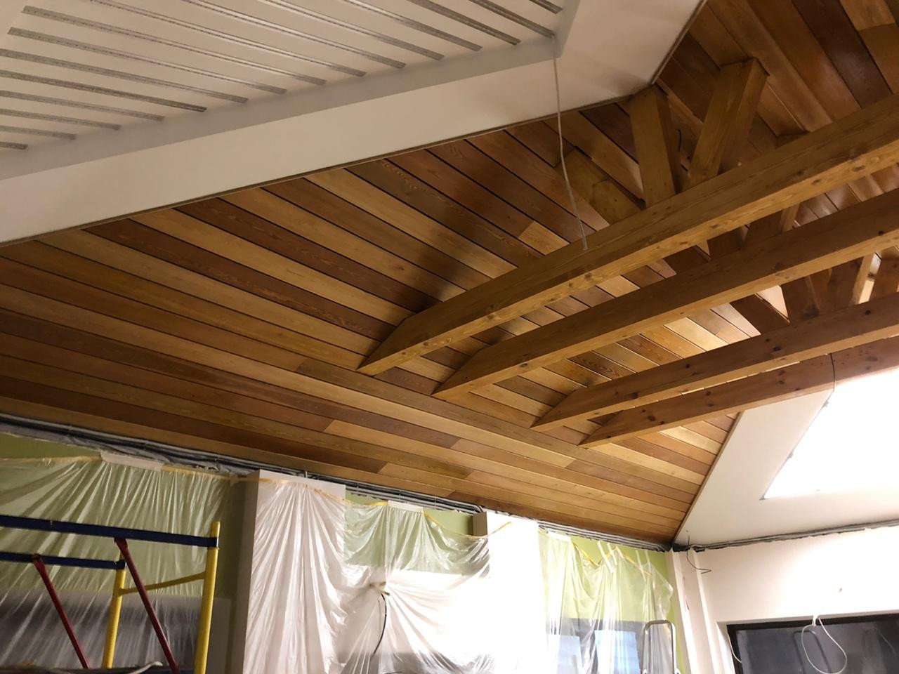 Отделка потолка в Ельдигино