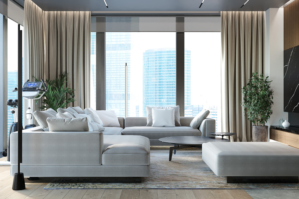 интерьер апартаментов МФК "Neva Towers" 120м2