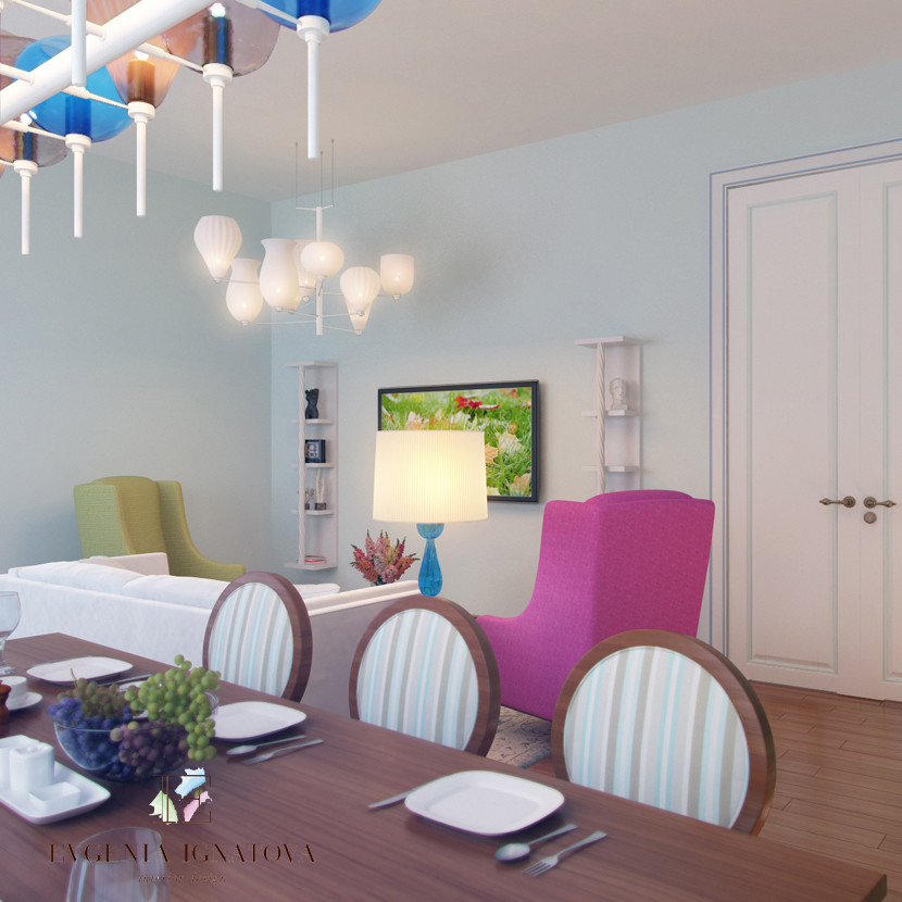 Life in color! Квартира в Сколково (135 кв м)