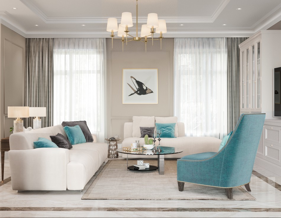 Уютная классика - гостиная